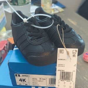 Adidas Kids Black Samoa Sneakers